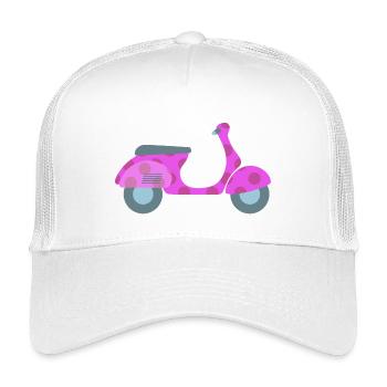 Roller Dots Dots Spring Italie Joie de vivre - Casquette trucker enfant - blanc - Devant