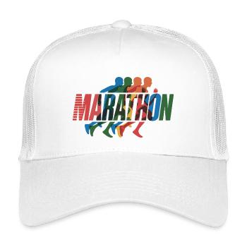 Marathon Farbenlauf - Kinder Trucker-Cap - Weiß - Vorne