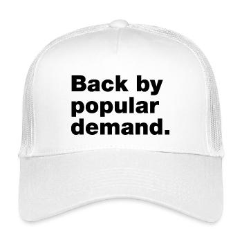 Zurück auf breite Nachfrage - Kinder Trucker-Cap - Weiß - Vorne
