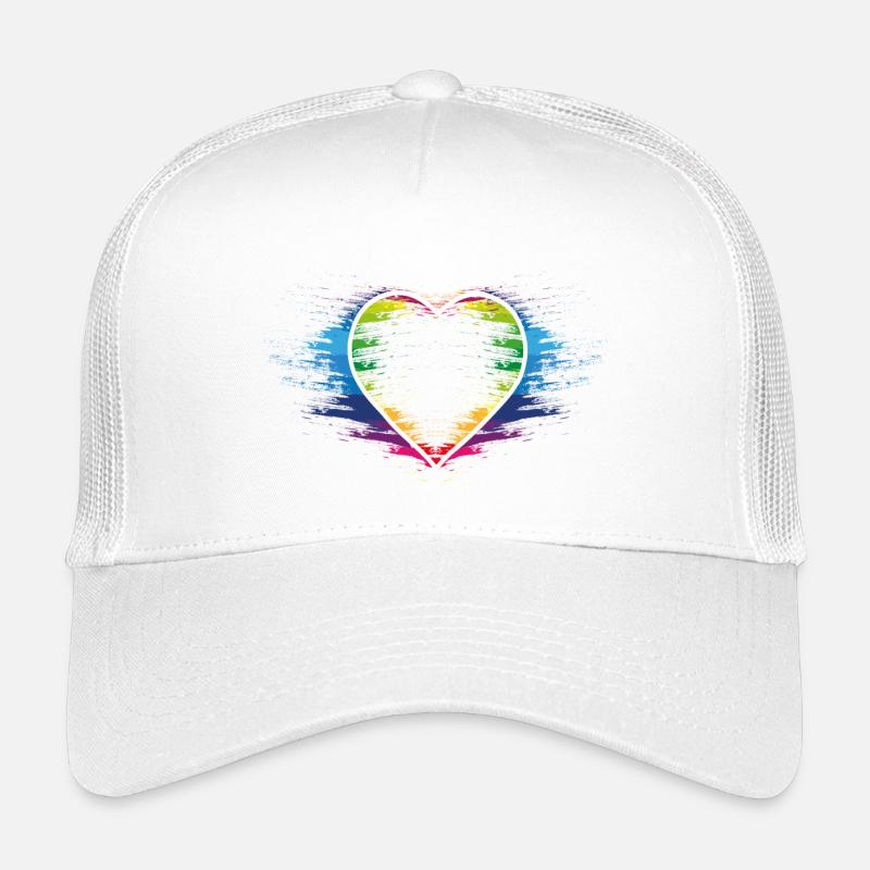 Coeur arc-en-ciel Casquette trucker enfant
