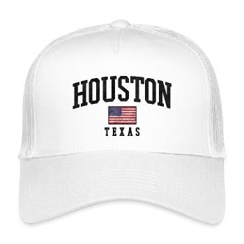 Houston Texas Flag Vintage - Kids’ Trucker Cap - white - Front