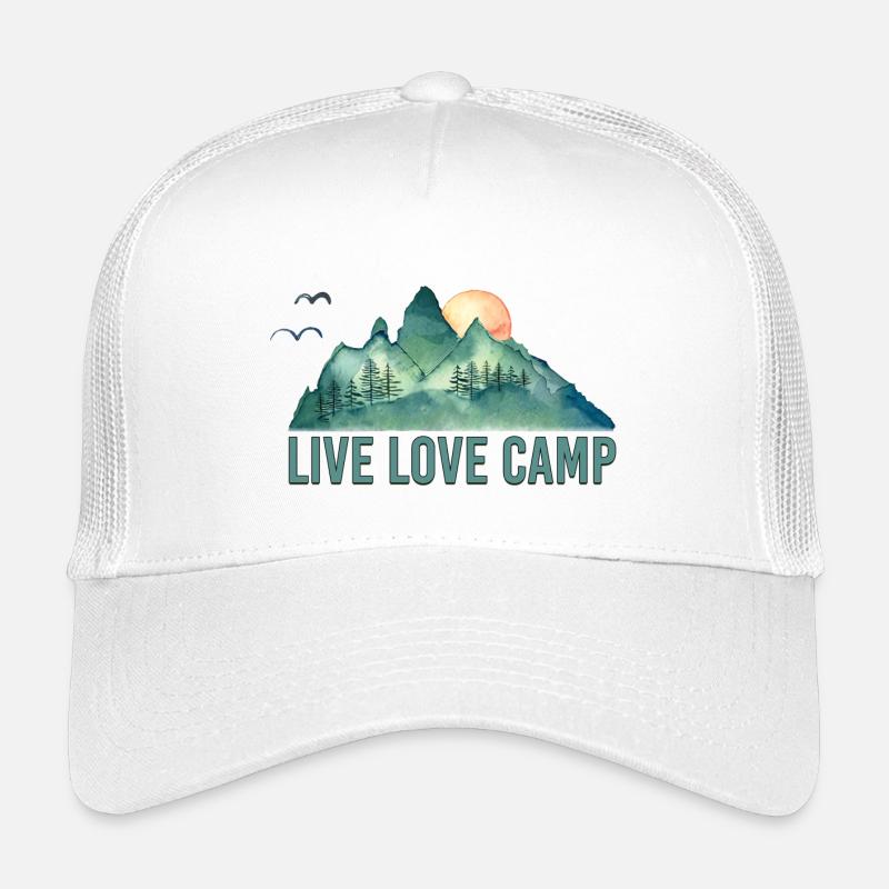 Live Liebescamp - Kinder Trucker-Cap - Weiß