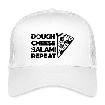 Pâte Fromage Salami Répéter - Casquette trucker enfant - blanc - Devant
