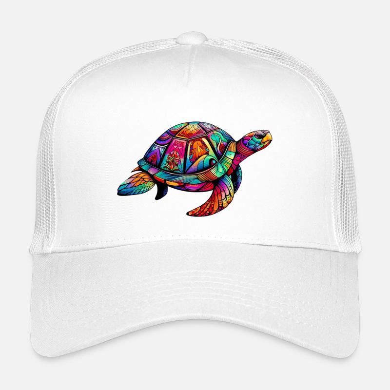 Meeresschildkröte - Kinder Trucker-Cap - Weiß