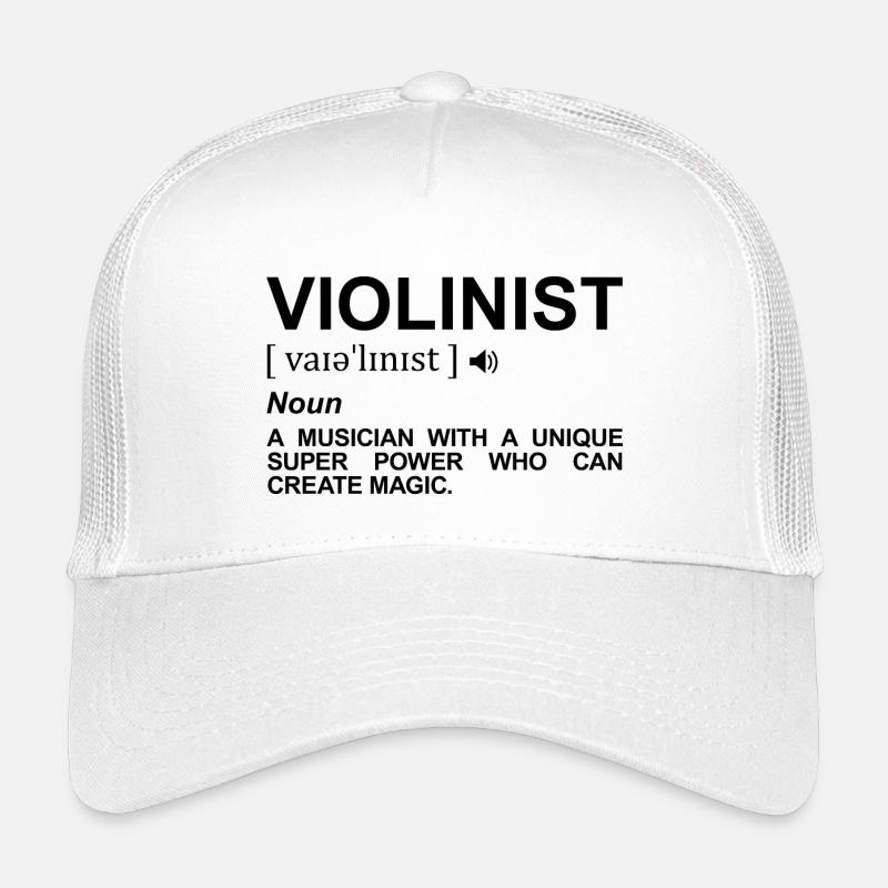 Définition du violoniste Casquette trucker enfant