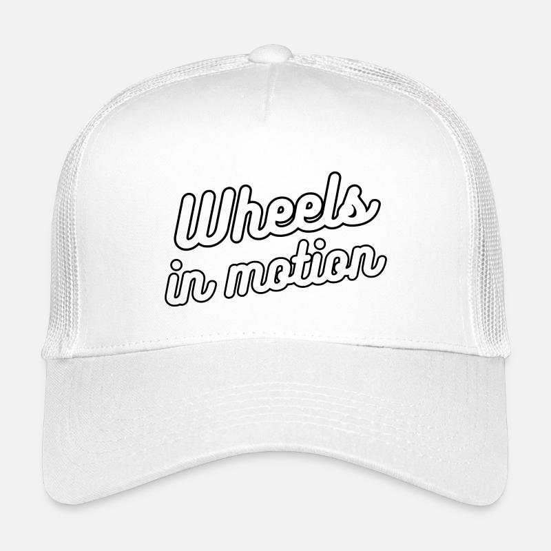 Räder in Bewegung. Für Rollstuhlfahrer # - Kinder Trucker-Cap - Weiß