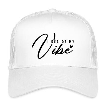 I Decide My Vibe – Positive Mindset & Energy - Kids’ Trucker Cap - white - Front