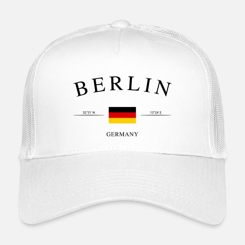 Berlin Deutschland – Urlaub Souvenir & Geschenk - Kinder Trucker-Cap - Weiß