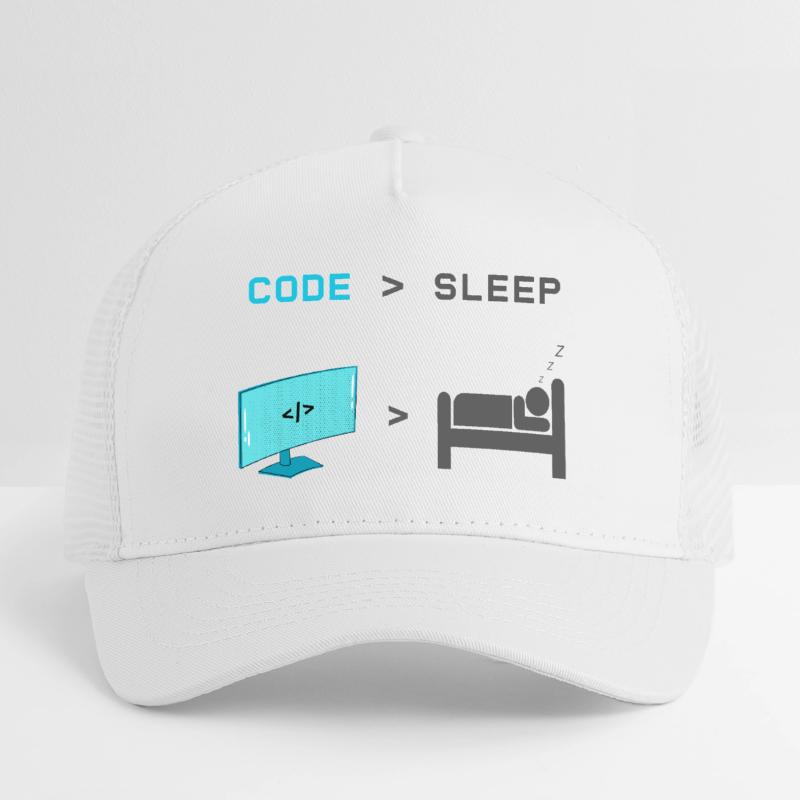 Code vs Sleep: Coder im Schlafmodus Kinder Trucker-Cap