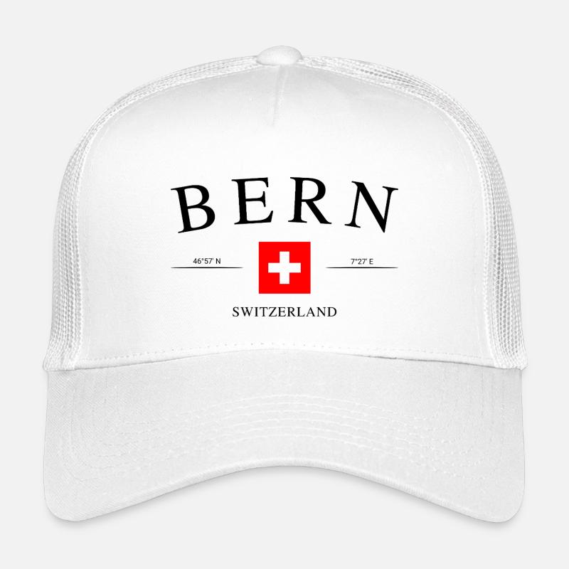 Bern Schweiz – Urlaub Souvenir & Geschenk - Kinder Trucker-Cap - Weiß