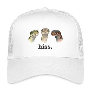 Schlangenzischen Lustiges Schlangenliebhaber Lusti - Kinder Trucker-Cap - Weiß - Vorne
