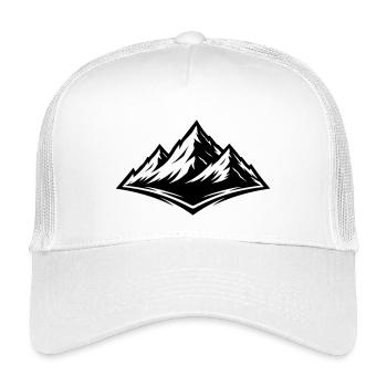 Berge Symbol Alpen - Kinder Trucker-Cap - Weiß - Vorne