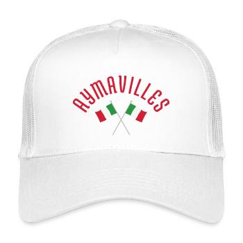 Aymavilles Italian Flags  - Kids’ Trucker Cap - white - Front