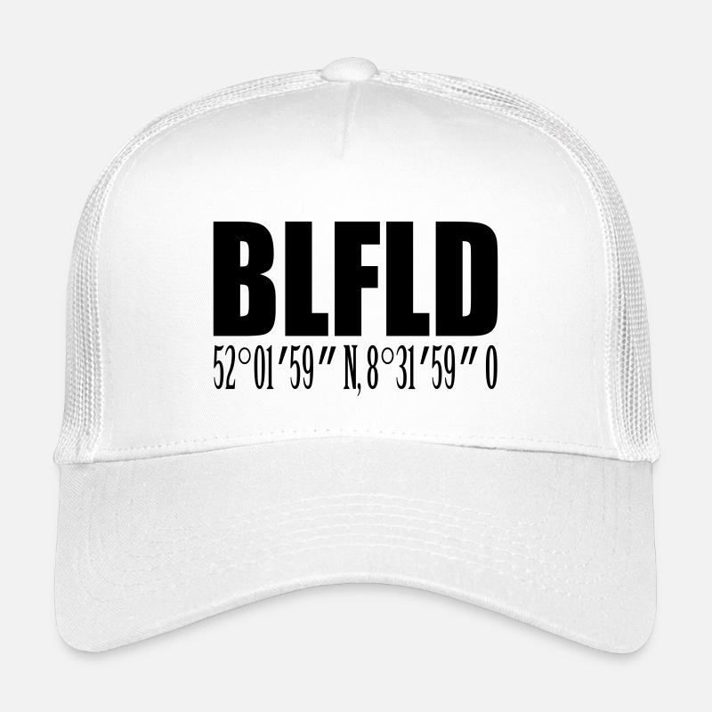 Bielefeld mit Koordinaten Kinder Trucker-Cap