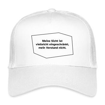 Sicht eingeschränkt, Verstand nicht. - Kinder Trucker-Cap - Weiß - Vorne
