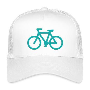 bike - Kinder Trucker-Cap - Weiß - Vorne