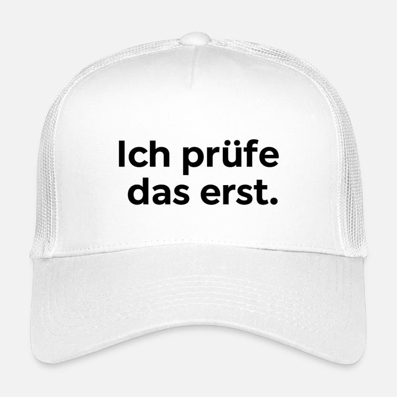 Ich prüfe das erst Kinder Trucker-Cap