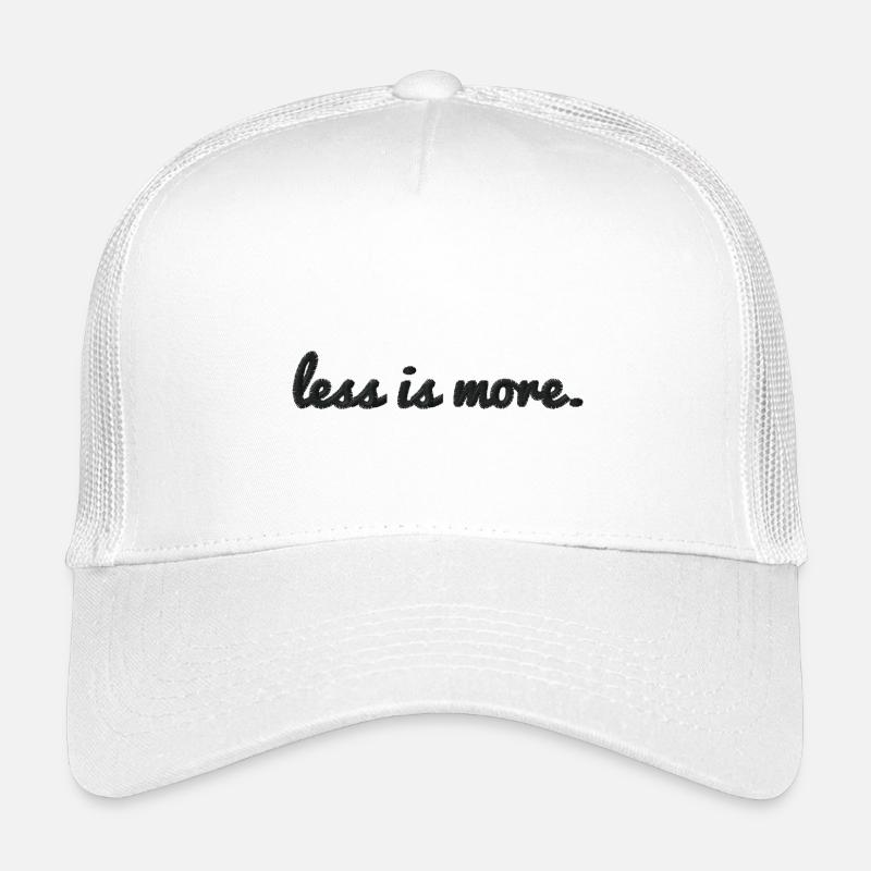 Moins, c’est plus brodé - Casquette trucker enfant - blanc