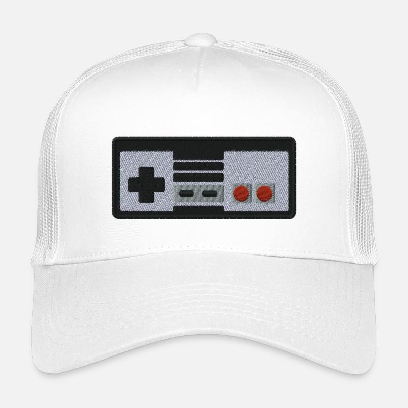Gamepad - Kinder Trucker-Cap - Weiß
