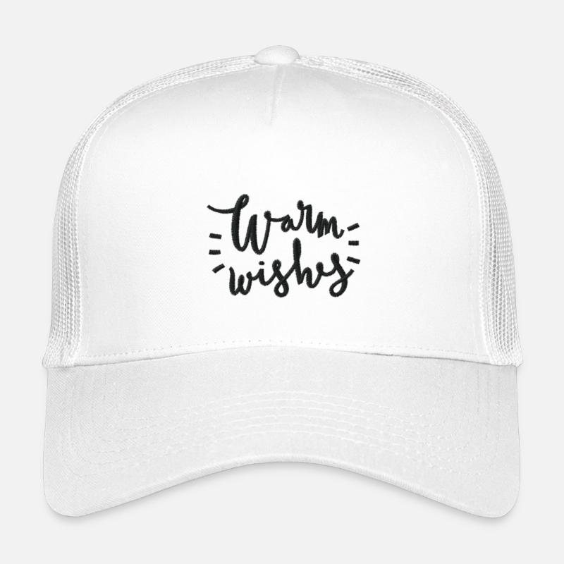 Warm wishes - Kinder Trucker-Cap - Weiß