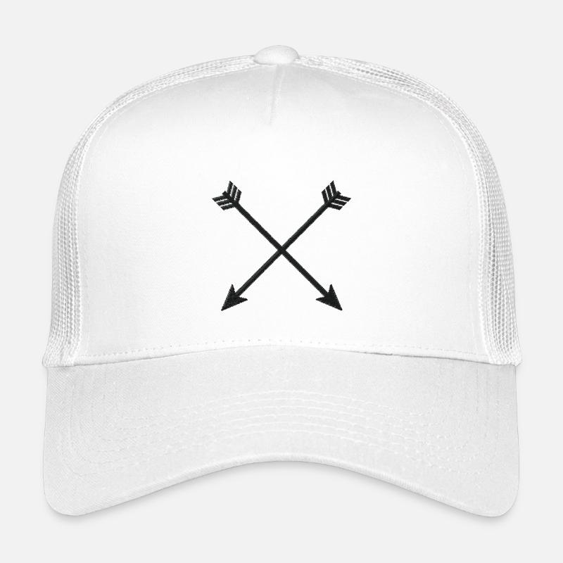 Arrows embroidered - Kids’ Trucker Cap - white