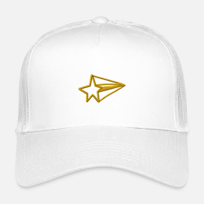 Étoile brodée - Casquette trucker enfant - blanc