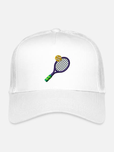 Tennis racket - Kids’ Trucker Cap - white