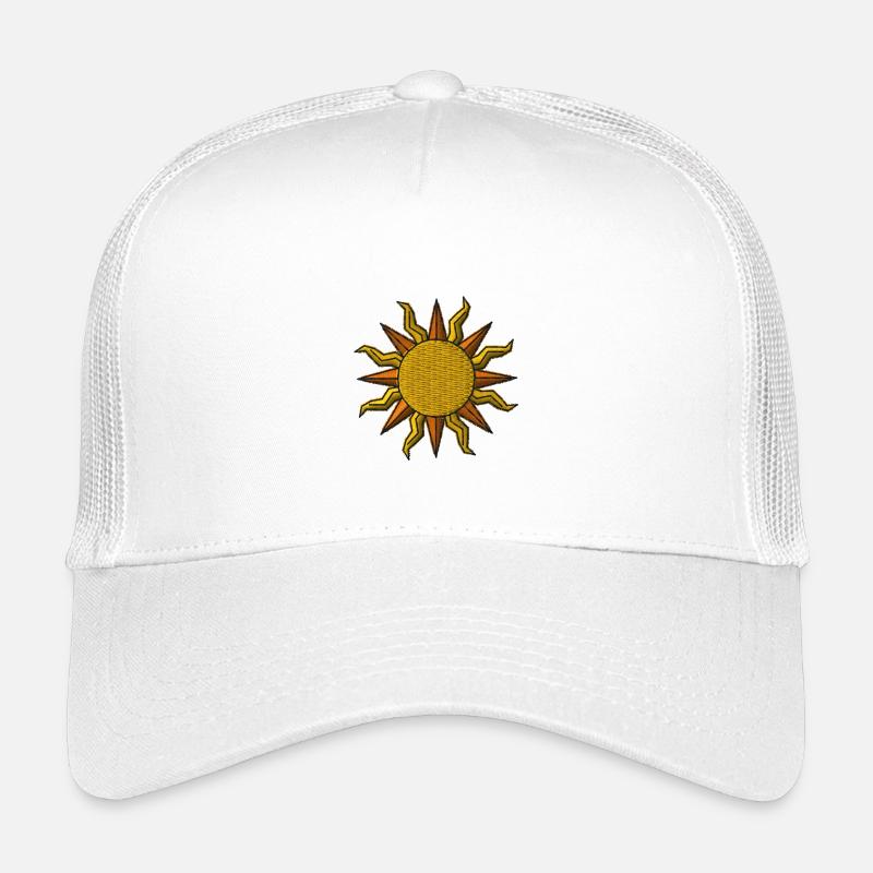 Sonne - Kinder Trucker-Cap - Weiß