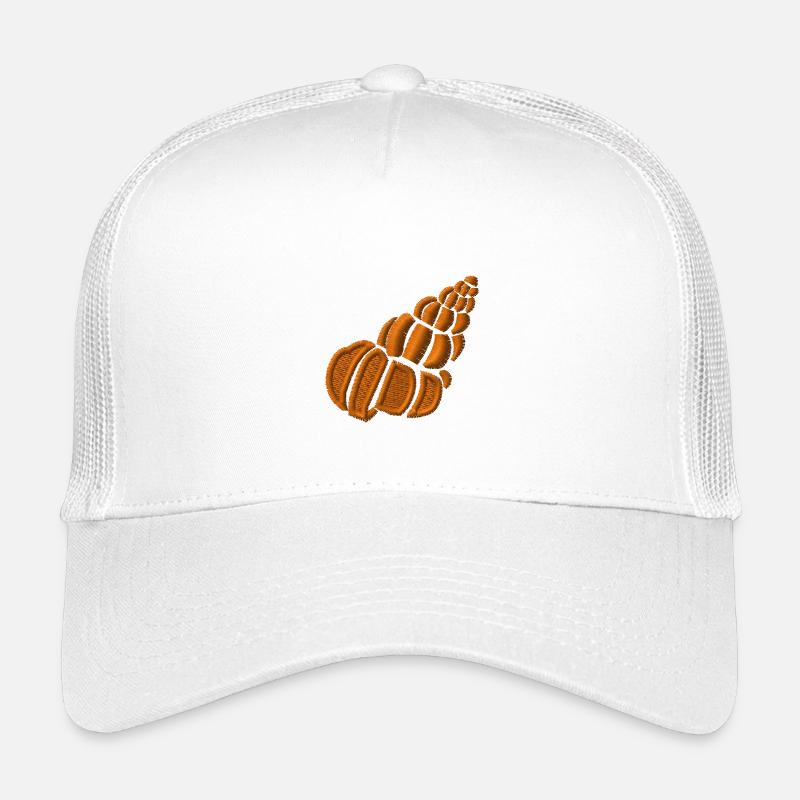 Muschel bestickt - Kinder Trucker-Cap - Weiß