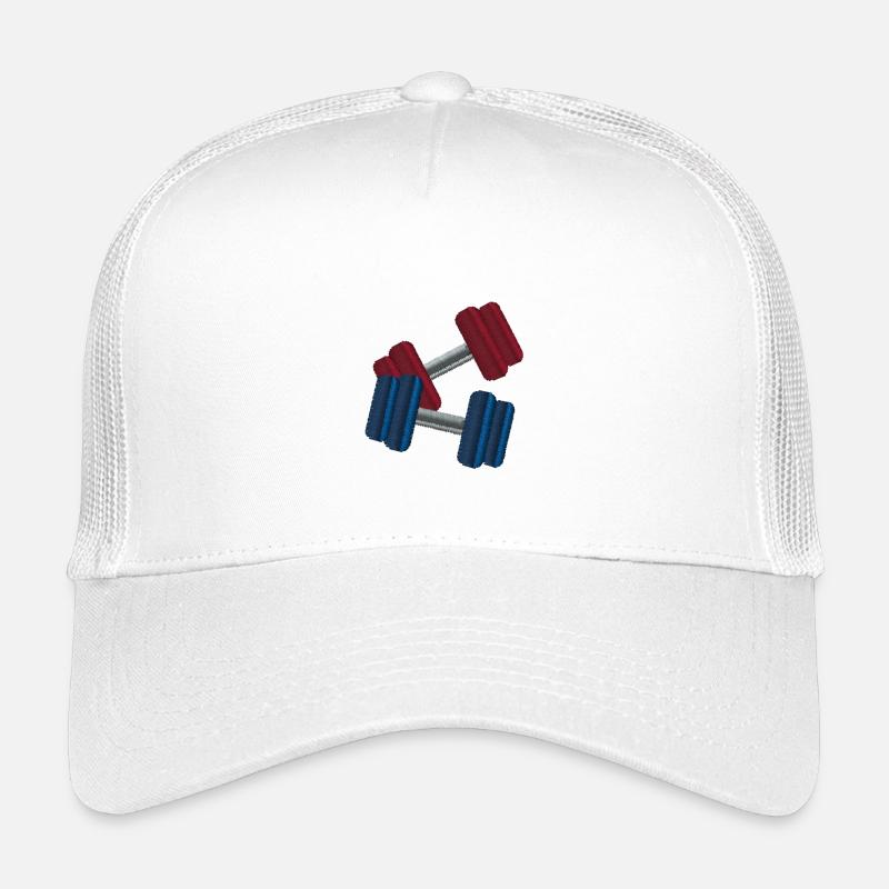 Hanteln - Kinder Trucker-Cap - Weiß