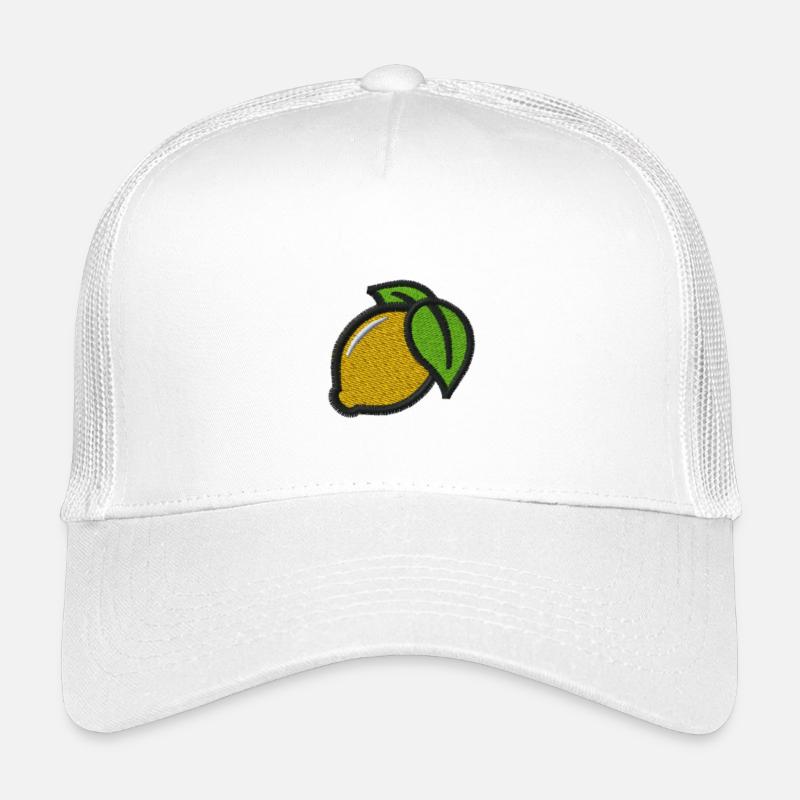 Zitrone - Kinder Trucker-Cap - Weiß