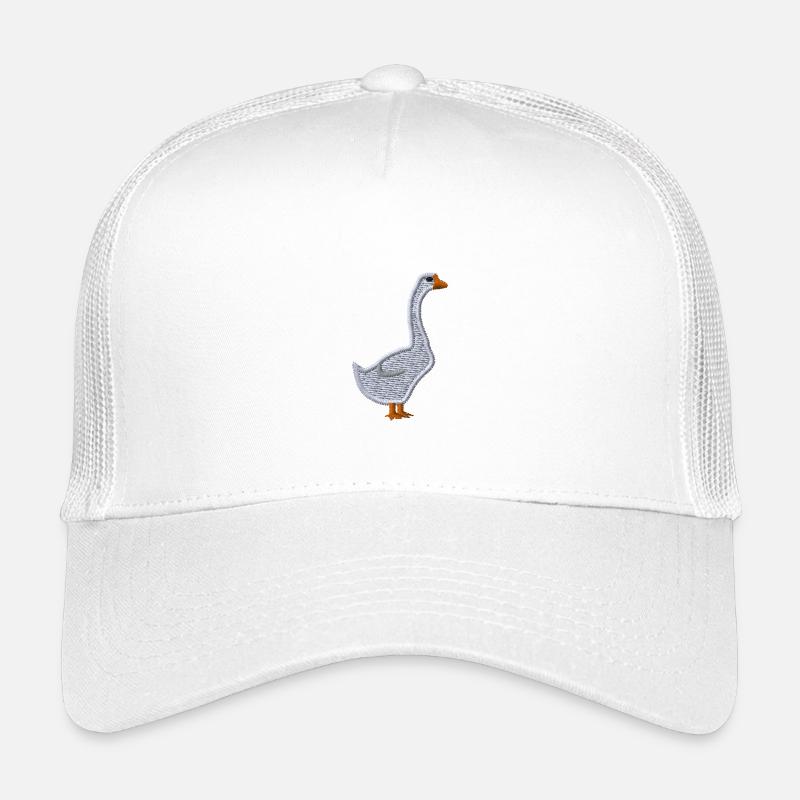 Gans bestickt - Kinder Trucker-Cap - Weiß