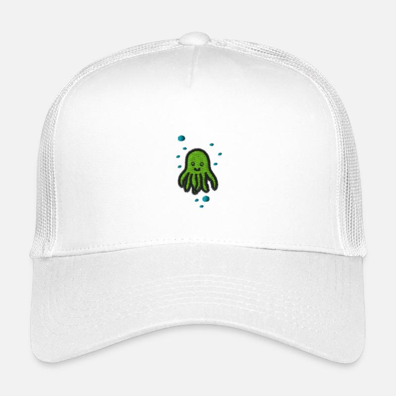 Octopus - Kinder Trucker-Cap - Weiß