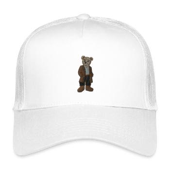 Teddybär - Kinder Trucker-Cap - Weiß - Vorne