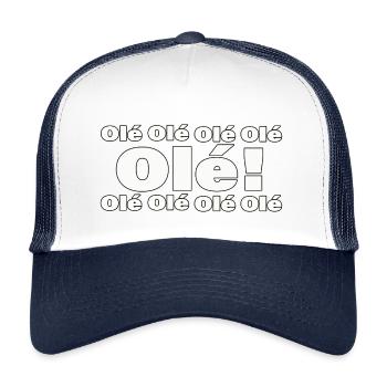 Ole - Casquette trucker enfant - blanc/marine - Devant