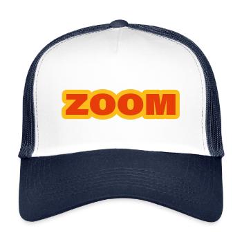 ZOOM - Kinder Trucker-Cap - Weiß/Navy - Vorne