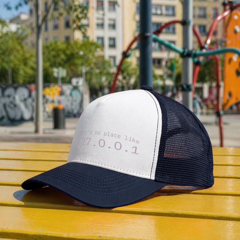 Programmeur Nerd IT Aucun endroit comme Localhost Casquette trucker enfant
