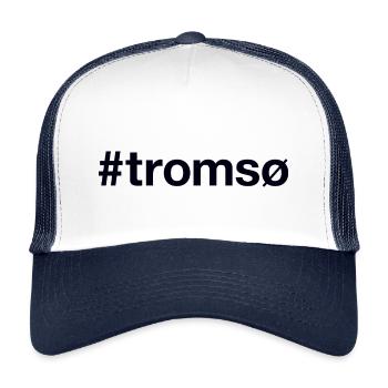 Tromsø Norge, Norvège - Casquette trucker enfant - blanc/marine - Devant