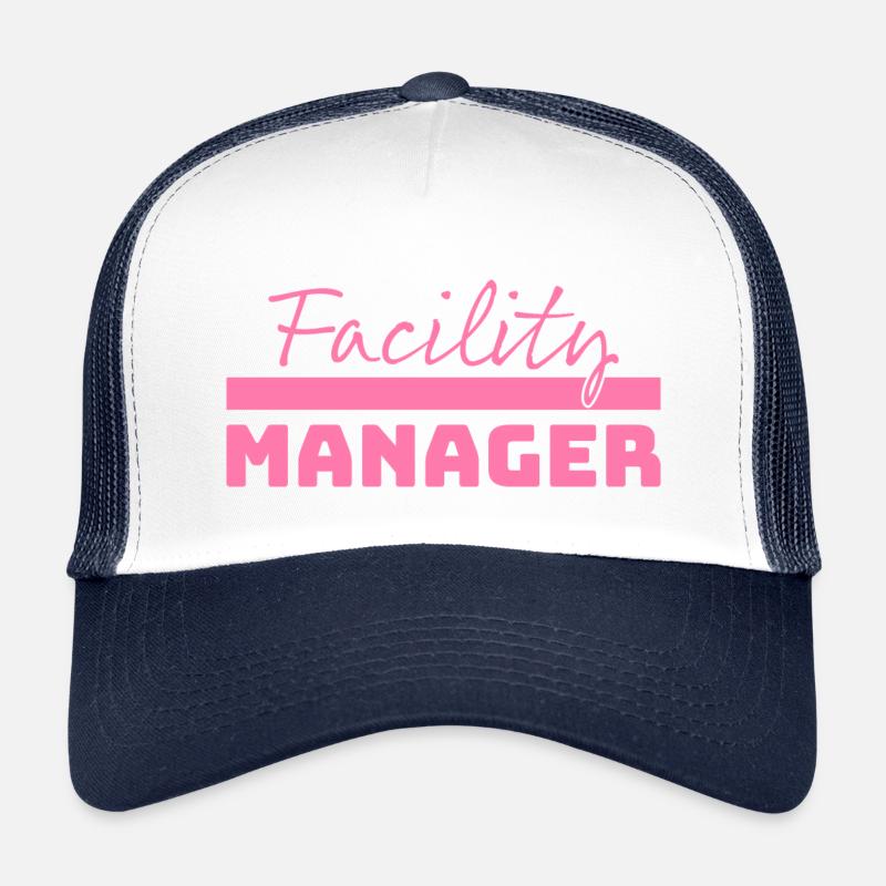Tshirt Facility Manager rosa - Kinder Trucker-Cap - Weiß/Navy