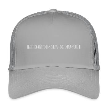 Rendre le racisme faux - Casquette trucker enfant - gris clair - Devant