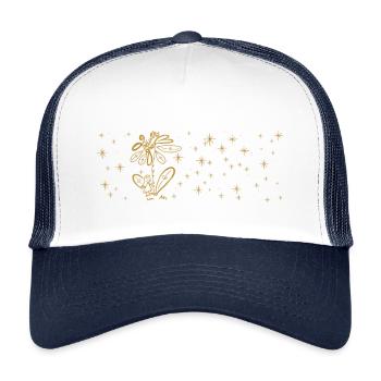 Träume groß - Kinder Trucker-Cap - Weiß/Navy - Vorne