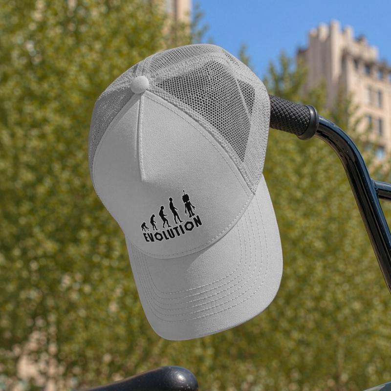 Evolution von Mensch zu Android Kinder Trucker-Cap