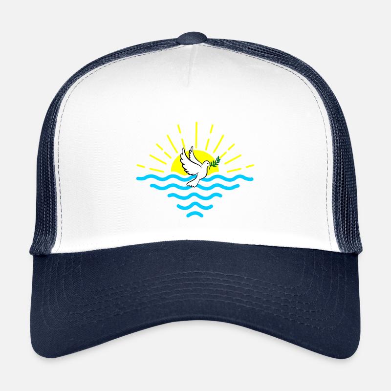 Tourterelle et branche de palmier Casquette trucker enfant
