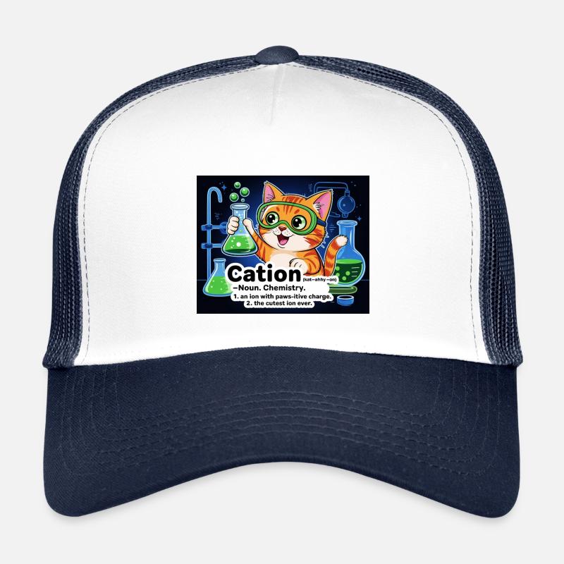 Cation – Pawsitive Chemistry Cat Kids’ Trucker Cap