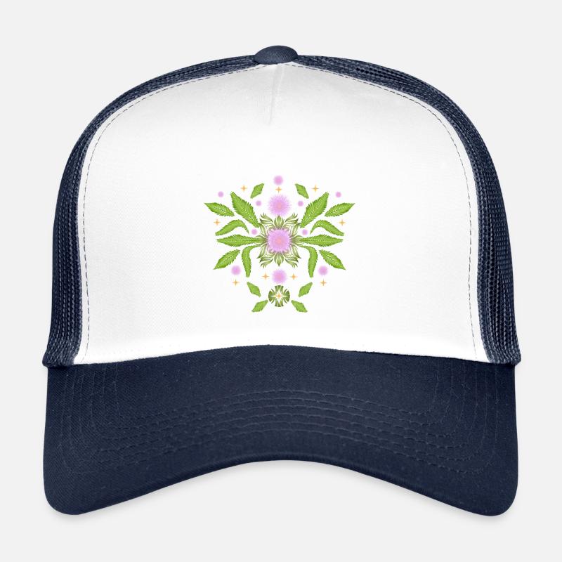 Mimosenblüten mit filigranen Blättern Ornament Kinder Trucker-Cap