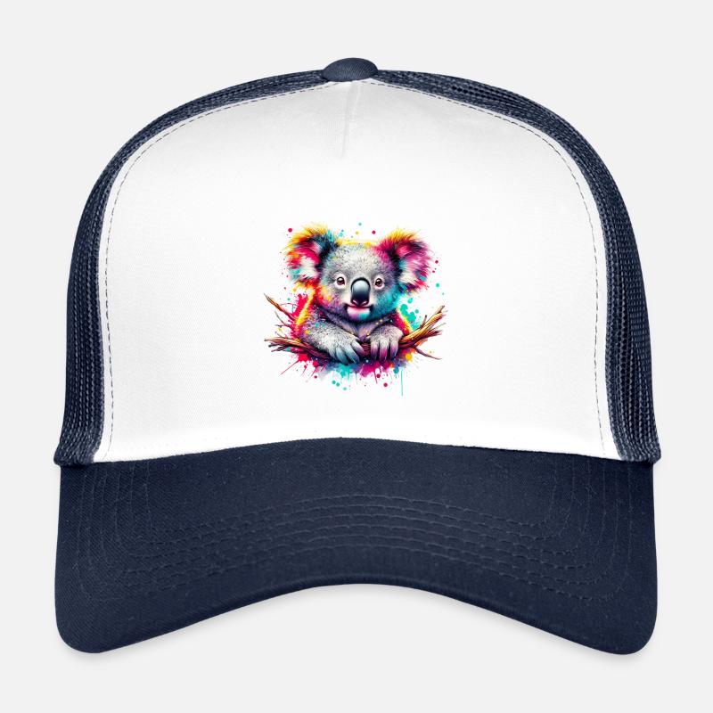 Koala - Kinder Trucker-Cap - Weiß/Navy