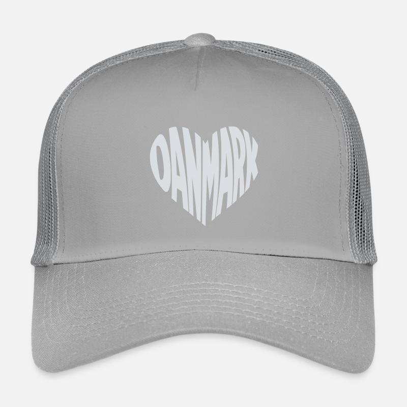 Danemark - Motif typographique du cœur du Danmark Casquette trucker enfant