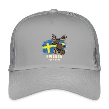 Sweden Tour 2025 - Kids’ Trucker Cap - light grey - Front
