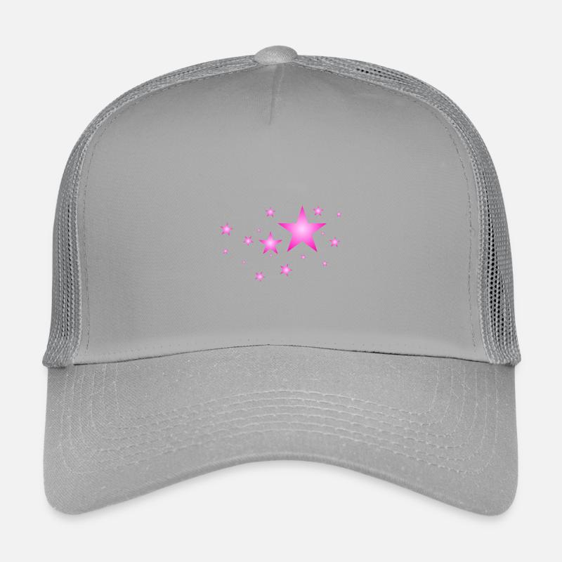Étoiles en rose Casquette trucker enfant