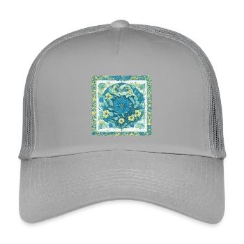Blumen - Kinder Trucker-Cap - Hellgrau - Vorne
